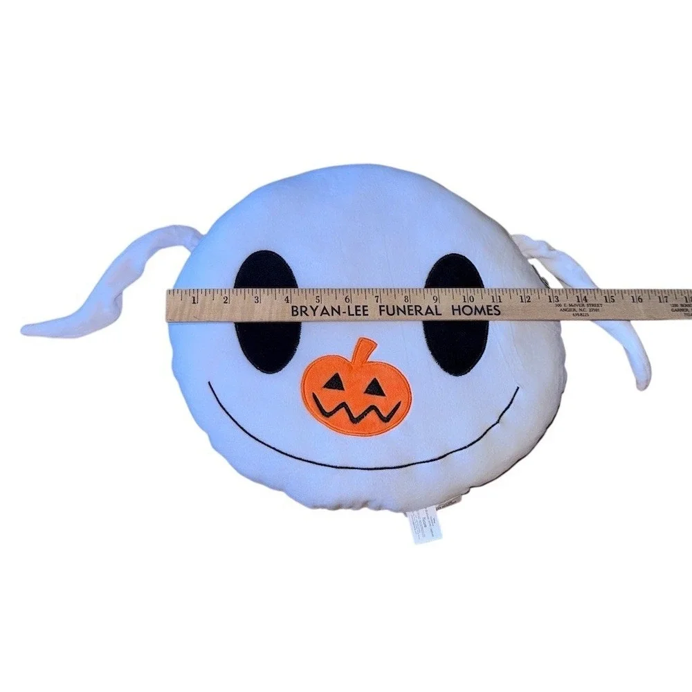 Disney Nightmare Before Christmas Zero Ghost Dog Plush Pillow Pumpkin Halloween